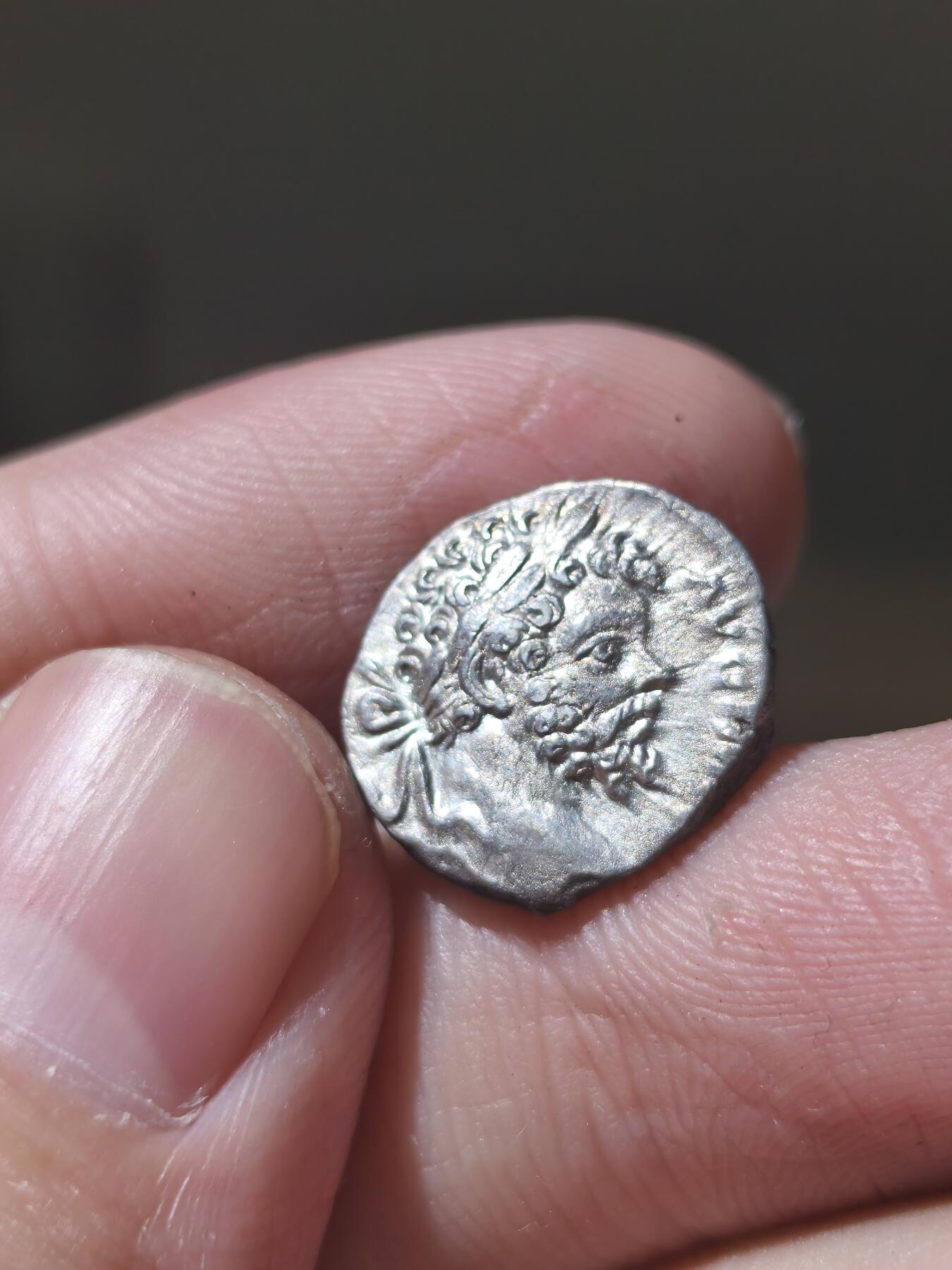 星盘世界钱币一月三十一日古典币专场 古罗马 塞维鲁1第纳尔银币 发行时间:公元193-211年 面值:1第纳尔银币。皇帝塞维鲁戴桂冠头像，罗马帝国第一位来自非洲地区的皇帝。好品相，卷发清晰