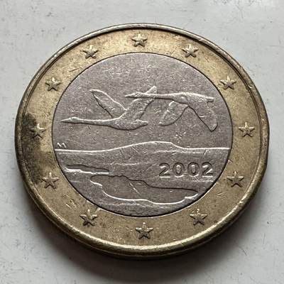 🌹外币初藏🌹🐯2026年第11场  每周二四六晚8️⃣点 接代拍 - 芬兰2002年1欧元