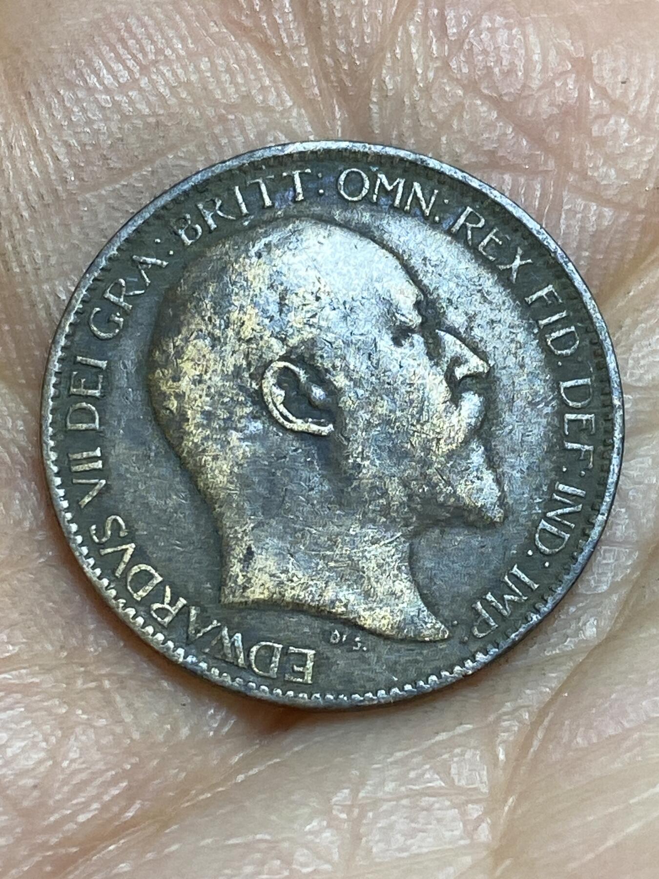 2026年第十四场(总第一百八十三场）外国好品散币场(免佣金) 英国🇬🇧1909年1法新(爱德华七世时期)