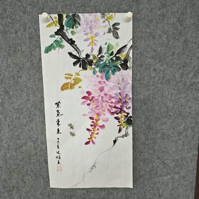 NO.22 好又多金牌大场，年前倒数第3期！每周一站式配齐，方便凑单！（周6晚9点截拍，卖家送拍0抽成！） - 【国画】文娟老师国画手绘 紫气东来 两平尺 【紫气东来，福满庭芳】