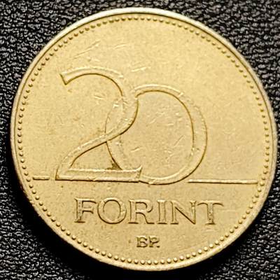 泉币菌-第174场- 精品福利场 - 无叶鸢尾花 匈牙利1995年20福林銅镍锌硬币 26.3毫米 6.9克