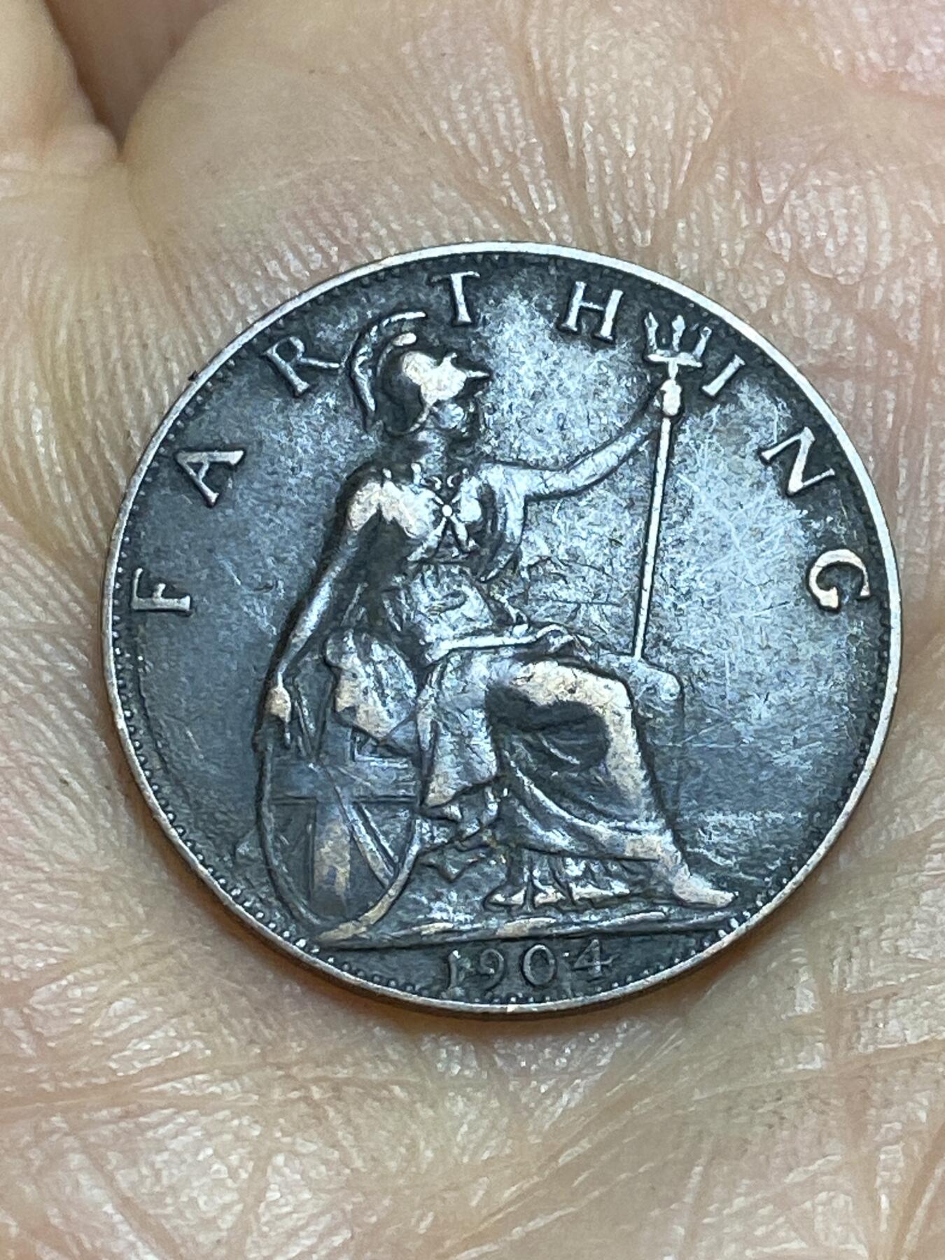 2026年第十四场(总第一百八十三场）外国好品散币场(免佣金) 英国🇬🇧1904年1法新(爱德华七世时期)