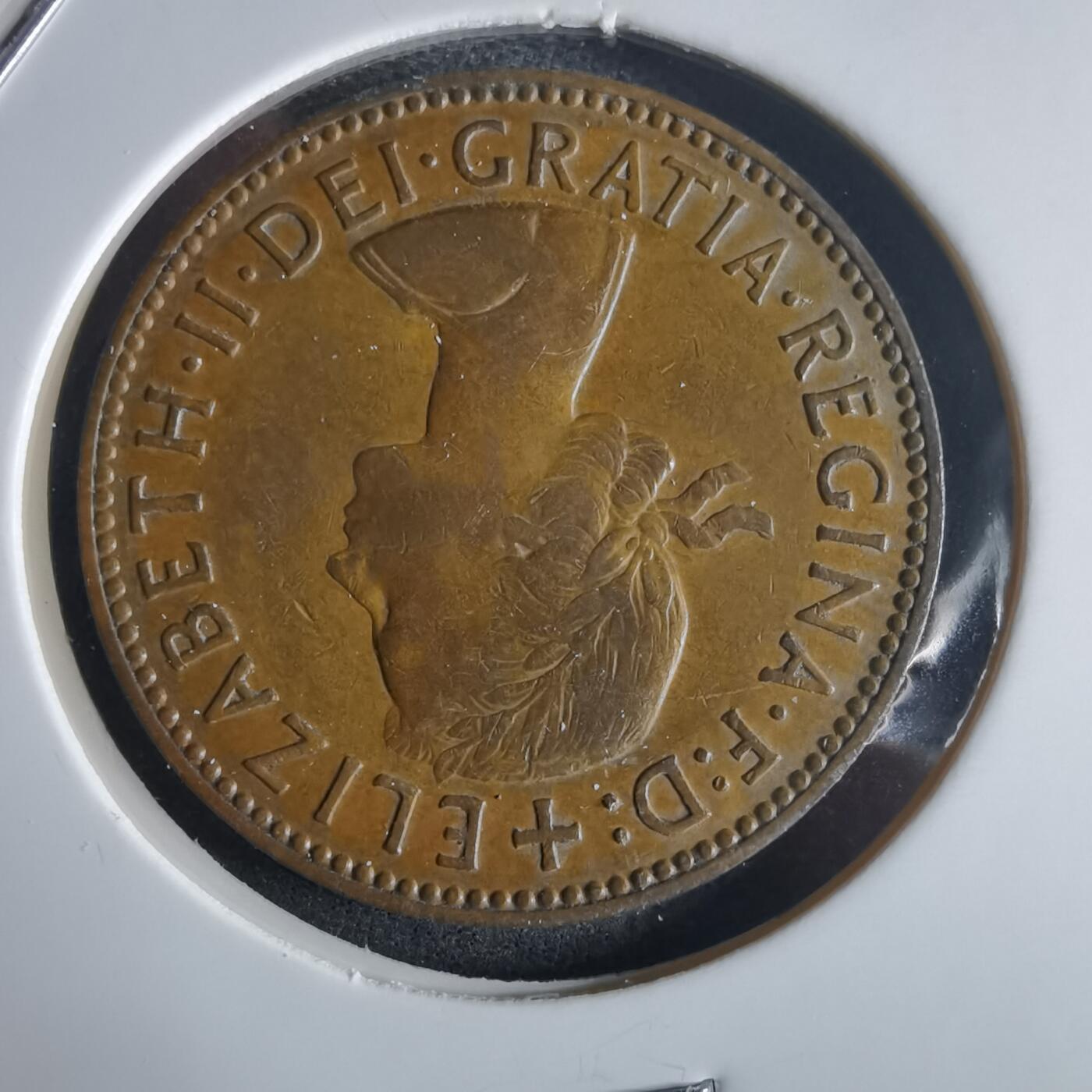 沼泽如烟--第972场 英国1959年半便士