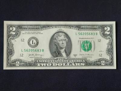 【游宝包邮场】乙巳蛇年第111期 周六集拍 - 美国-2美元【SERIES-2017A 永恒号L56205683B 全新UNC】