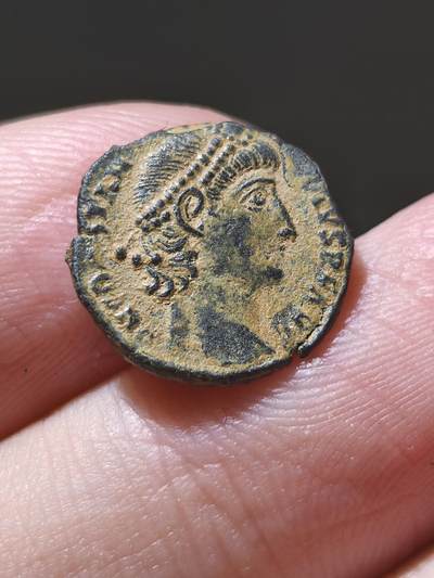 星盘世界钱币一月三十一日丝绸之路 - 世界古典币专场 - 公元337-361年 【古罗马】君士坦提乌斯二世“誓愿”铜币，1.58g