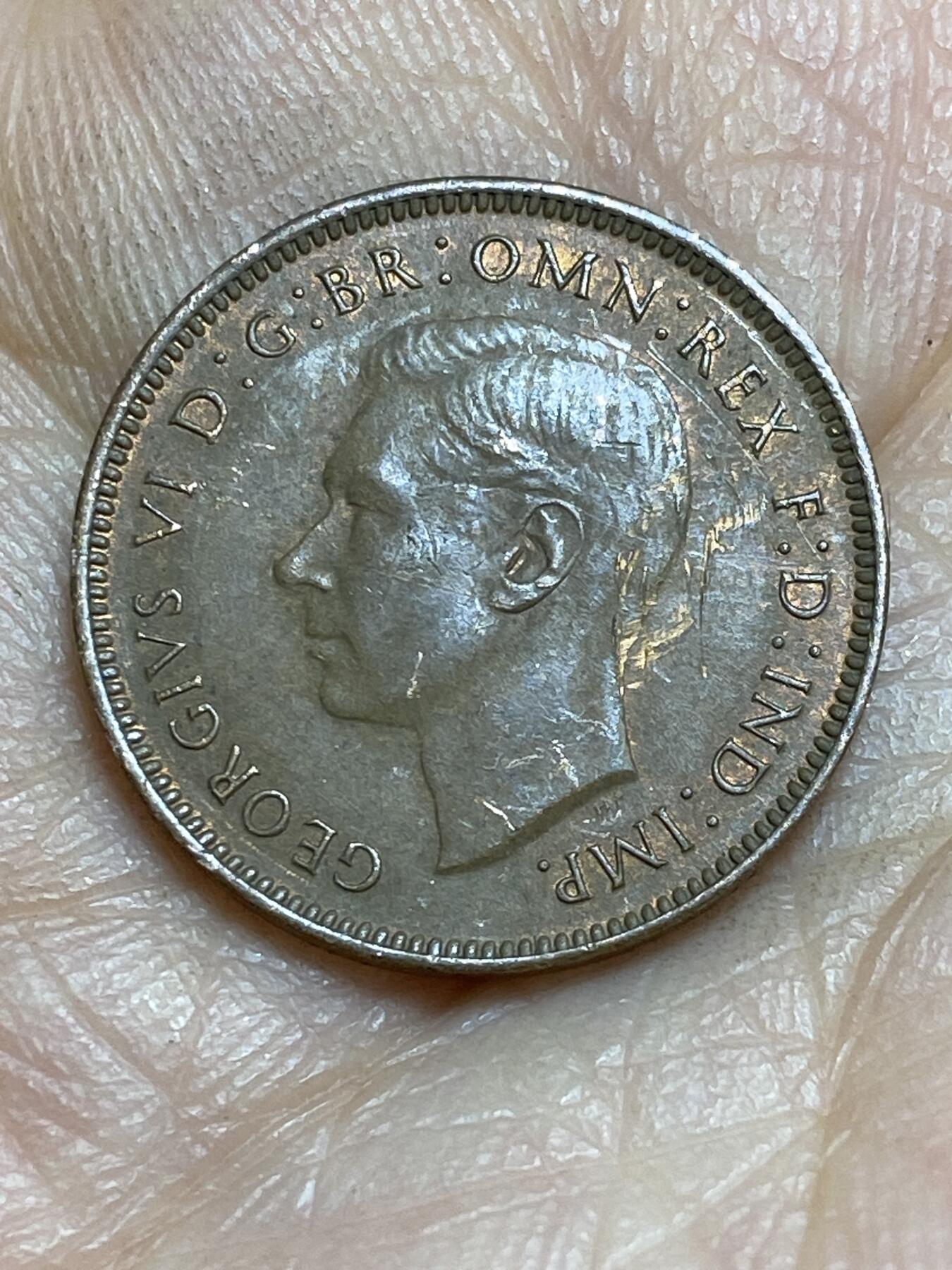 2026年第十四场(总第一百八十三场）外国好品散币场(免佣金) 英国🇬🇧1943年1法新(乔治六世第一版)