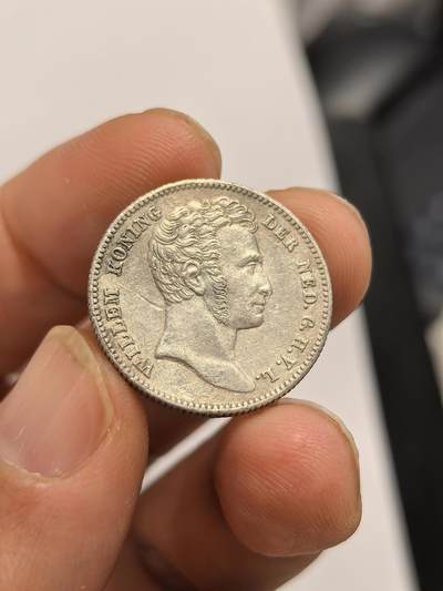 博洋堂世界钱币拍卖第158期（全场包邮） - 荷属东印度1834年威廉一世1/2盾银币，稀见品种