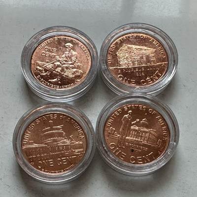 🌹外币初藏🌹🐯2026年第11场  每周二四六晚8️⃣点 接代拍 - 林肯一美分纪念币四枚套