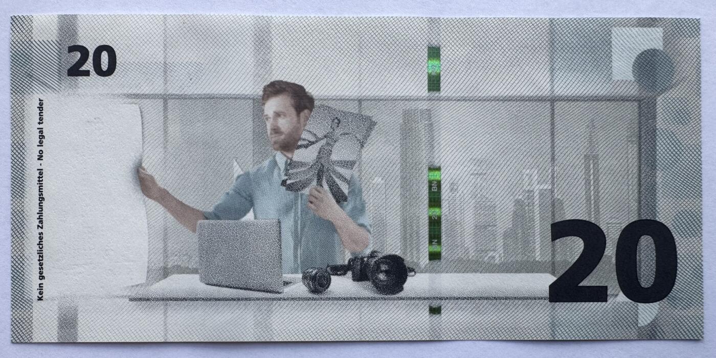 2026第2场（总第229期）：精品测试钞、连体钞综合场 路易森塔尔 JUMP系列RollingStar® LEAD“照相”20面值测试钞UNC