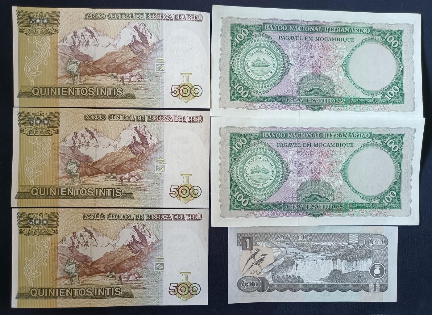 【游宝包邮场】乙巳蛇年第111期 周六集拍 秘鲁 莫桑比克 UNC/UNC-