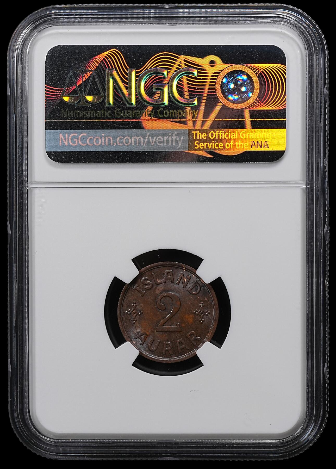 修遠堂世界钱币第102期 NGC MS62BN 1940年冰岛2 AURAR