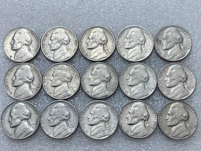 第一海外回流一元起拍收藏 散集专场  第295期 - 美国5美分硬币 15枚