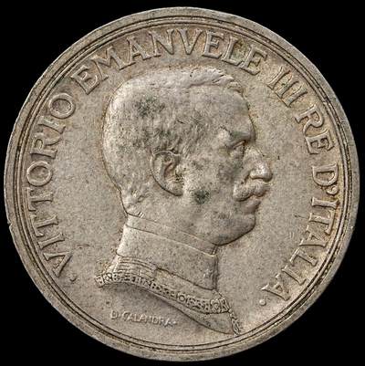 修遠堂世界钱币第102期 - 1916年意大利马车2里拉银币，9.96g，含银80%