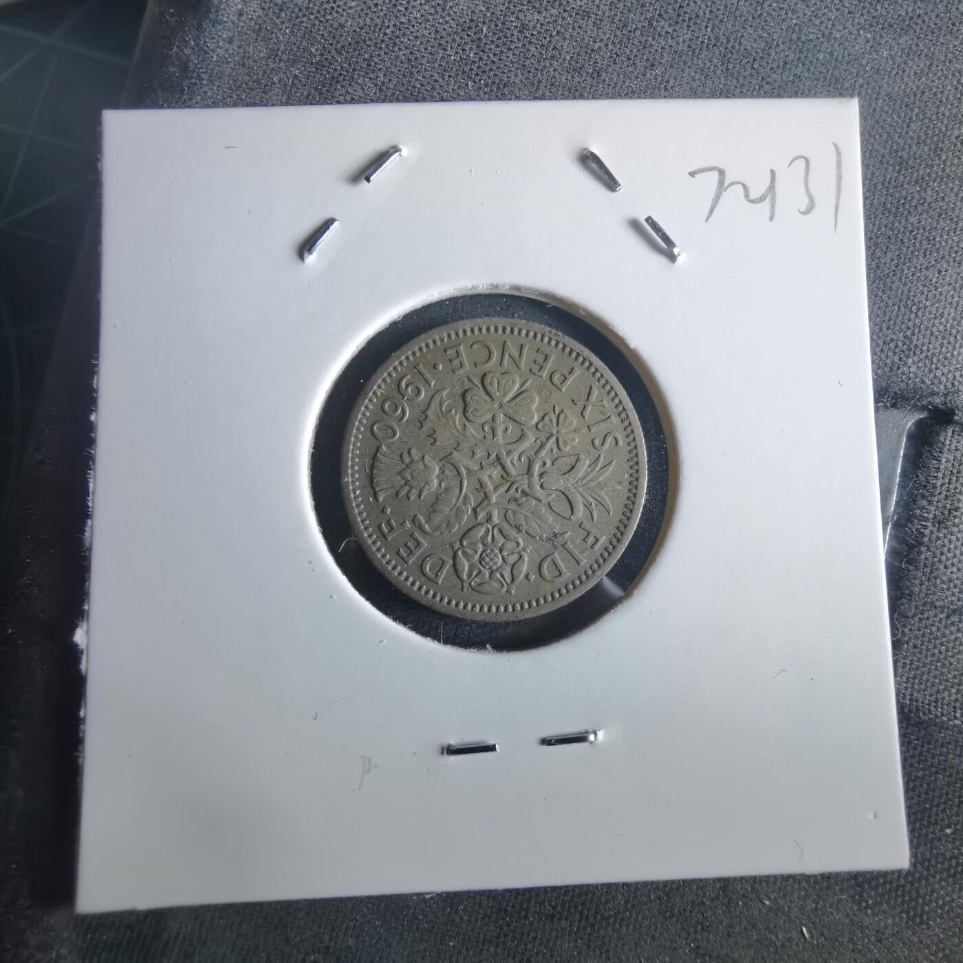 沼泽如烟--第972场 英国1960年6便士