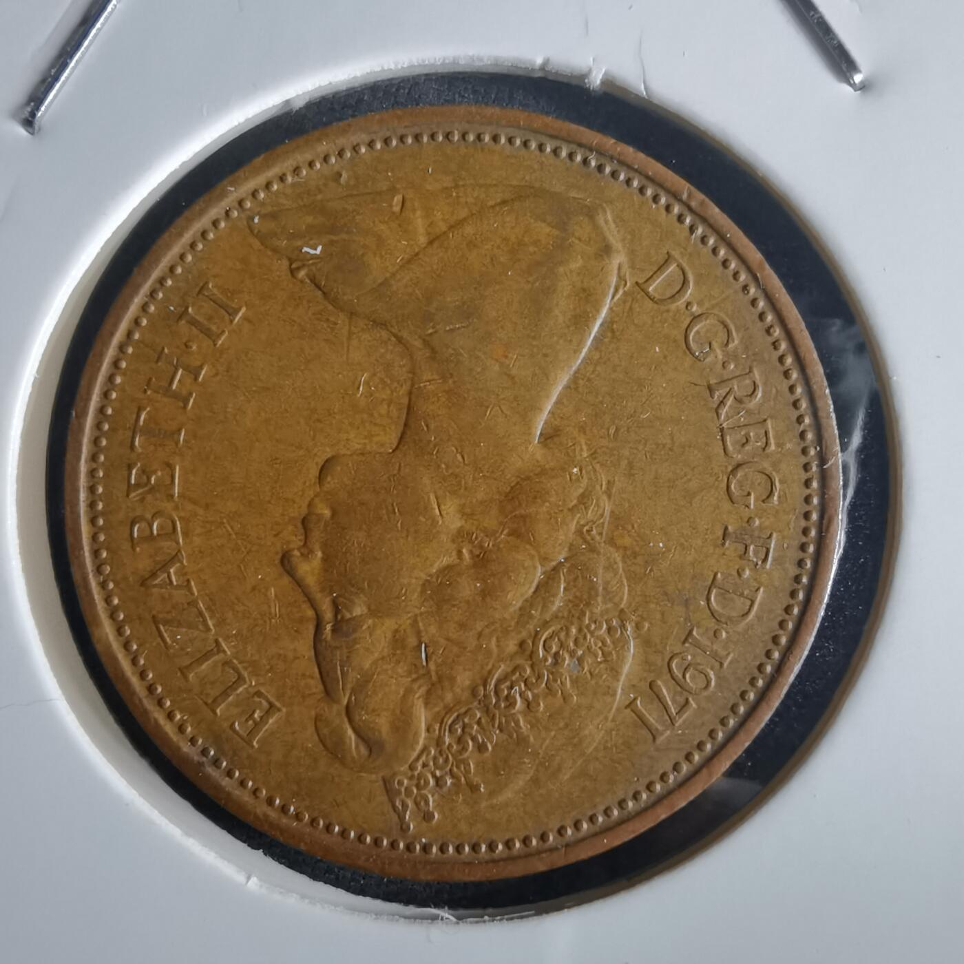 沼泽如烟--第972场 英国1971年2便士