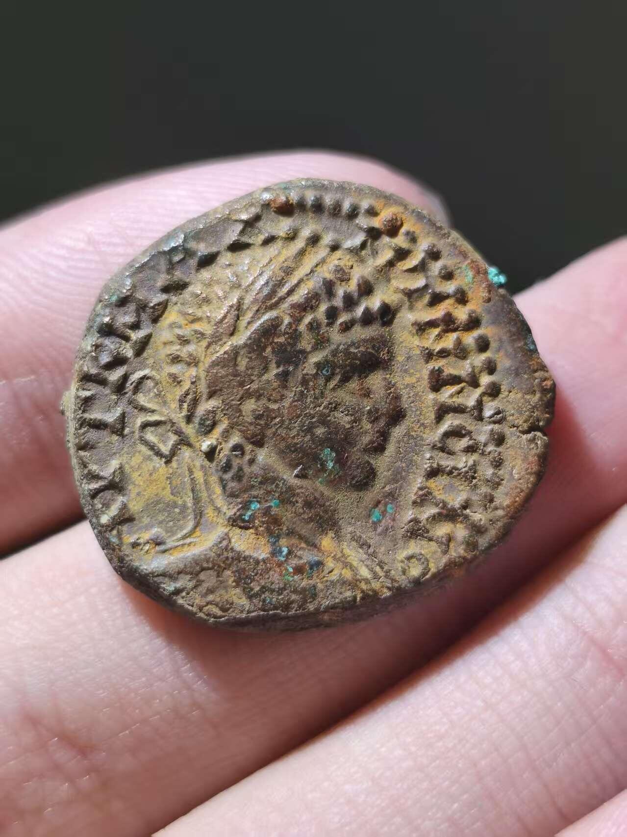 星盘世界钱币一月三十一日古典币专场 原包浆美品！罗马帝国-埃拉伽巴路斯 4德拉克马合金大银币 背面经典展翅的雄鹰 原坑外壳包浆 近东地区典型原味