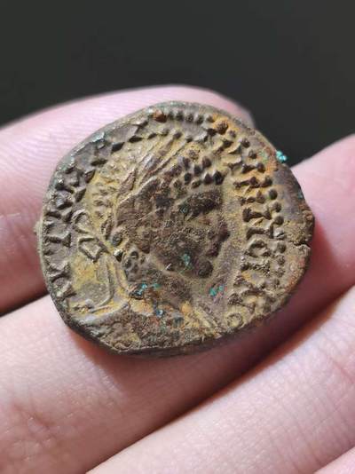 星盘世界钱币一月三十一日丝绸之路 - 世界古典币专场 - 原包浆美品！罗马帝国-埃拉伽巴路斯 4德拉克马合金大银币 背面经典展翅的雄鹰 原坑外壳包浆 近东地区典型原味