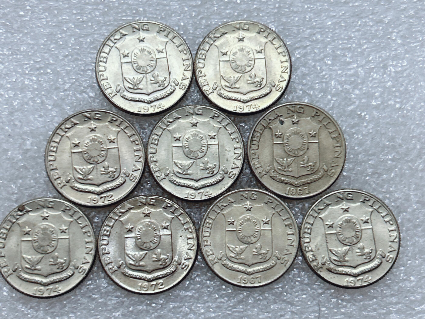 第一海外回流一元起拍收藏 散集专场  第295期 菲律宾10分硬币 9枚 带光品