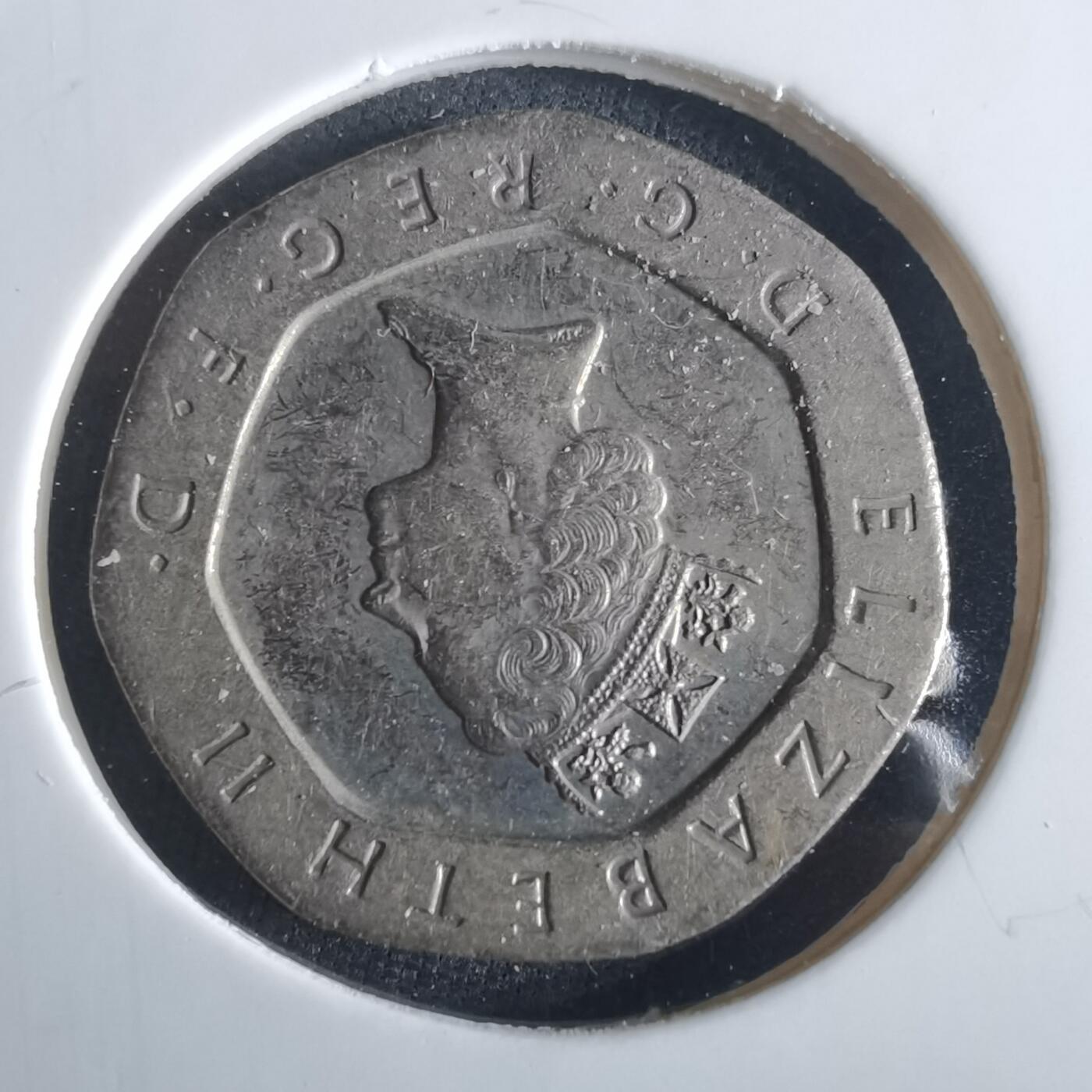 沼泽如烟--第972场 英国1995年20便士