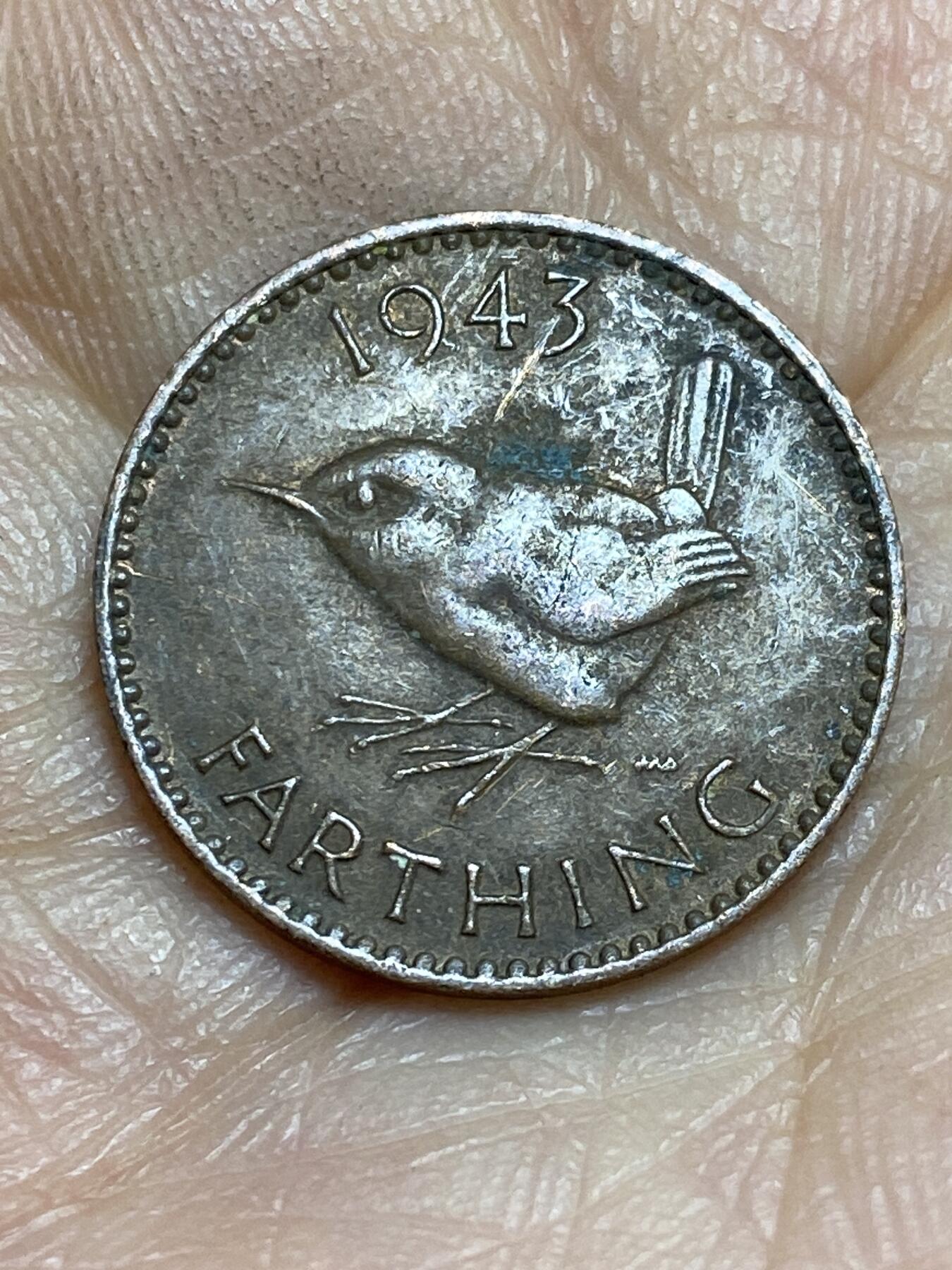 2026年第十四场(总第一百八十三场）外国好品散币场(免佣金) 英国🇬🇧1943年1法新(乔治六世第一版)