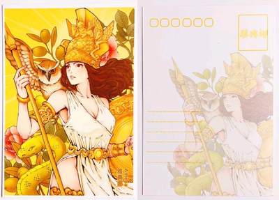 卡有江湖粉丝专场第七期（持续收拍，送拍联系我哦） 【A款】小花瓣雅典娜 吧唧+明信片+镭射票
