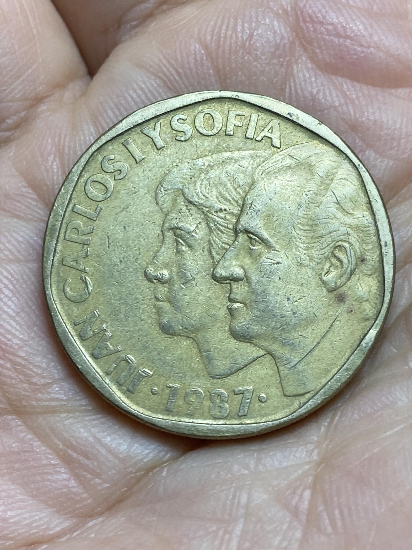 2026年第十四场(总第一百八十三场）外国好品散币场(免佣金) 西班牙🇪🇸1987年500比塞塔(胡安·卡洛斯一世第一版首发年)