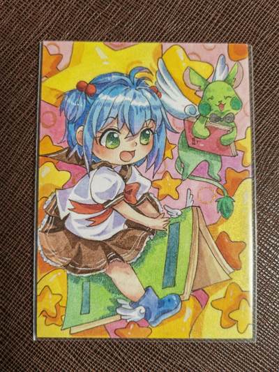 阳大大卡牌拍卖第95期（持续收拍品，周五晚上九点截拍，进群福利早知道） - 【手绘卡】就是玩 奇幻图书馆 画师“蜜蜜” 1of1