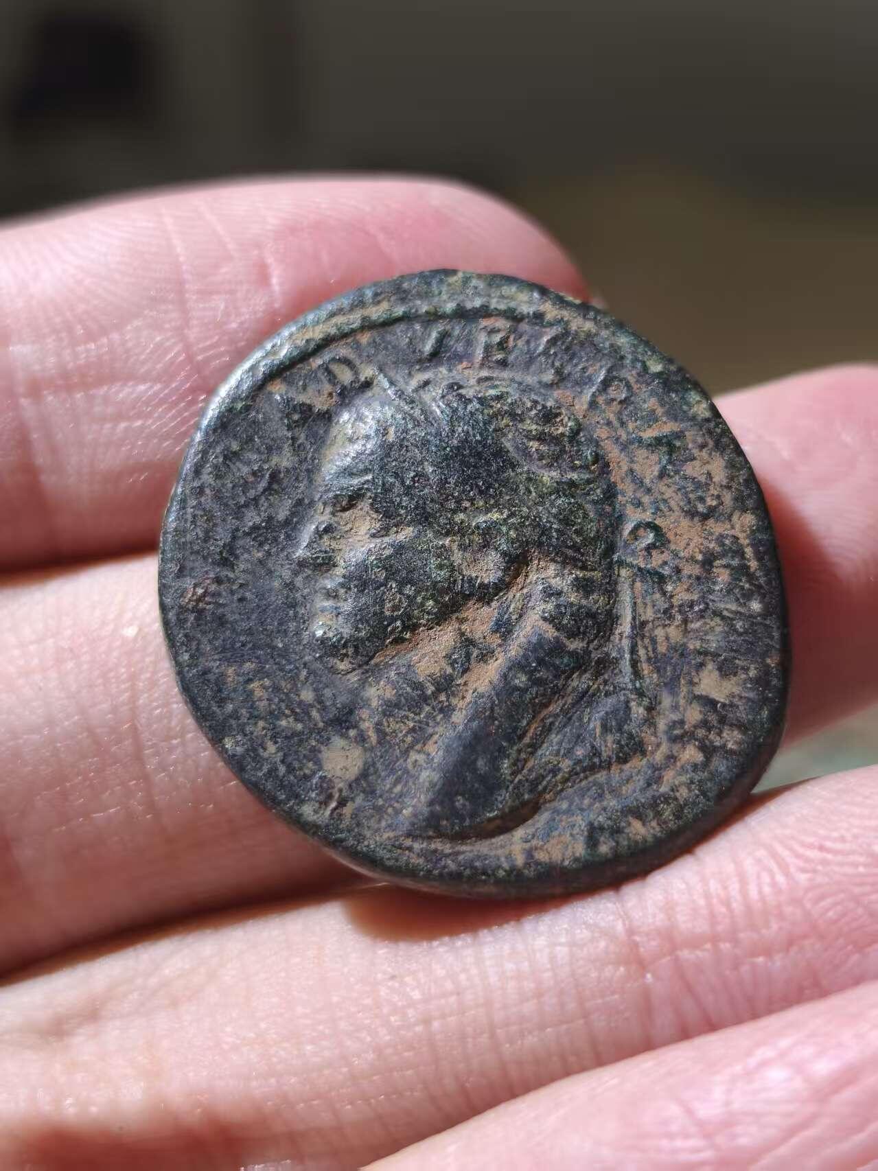 星盘世界钱币一月三十一日古典币专场 美品！罗马帝国-苇斯巴芗 SC - “元老院授权”大铜币69-79年  桂冠环 品相很好厚重手感给力