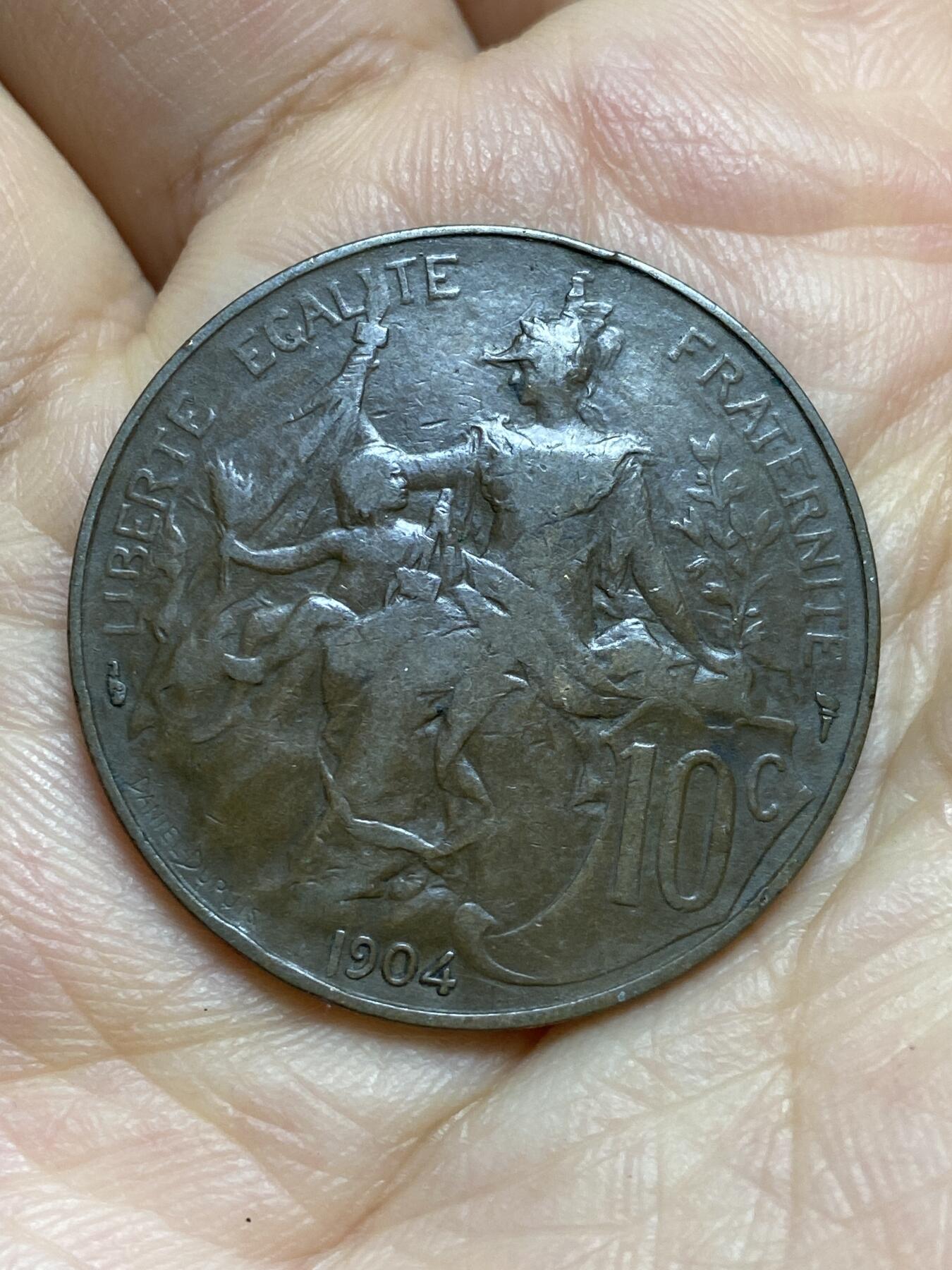 2026年第十四场(总第一百八十三场）外国好品散币场(免佣金) 法兰西第三共和国1904年10生丁