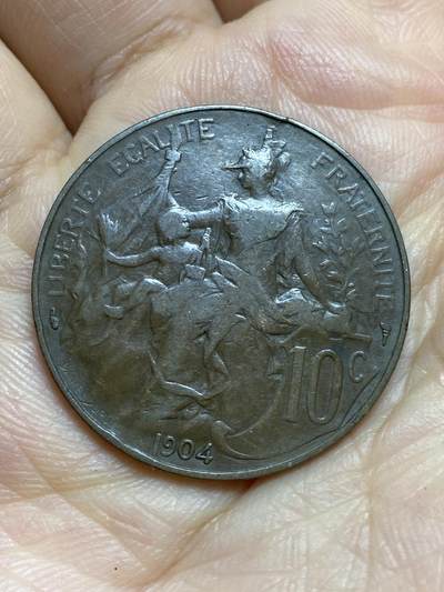 2026年第十四场(总第一百八十三场）外国好品散币场(免佣金) - 法兰西第三共和国1904年10生丁