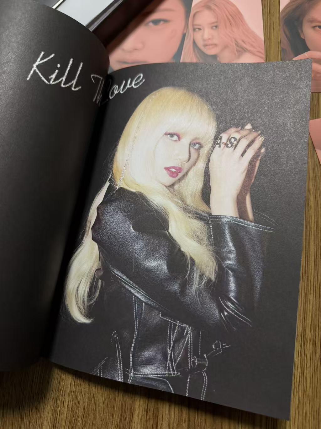 零元拍：杀死这份爱！！！！BLACK PINK亲签粉墨专辑《KILL THIS LOVE》黑版！幻彩防伪特殊笔所签，不同光线下呈现7种活彩！