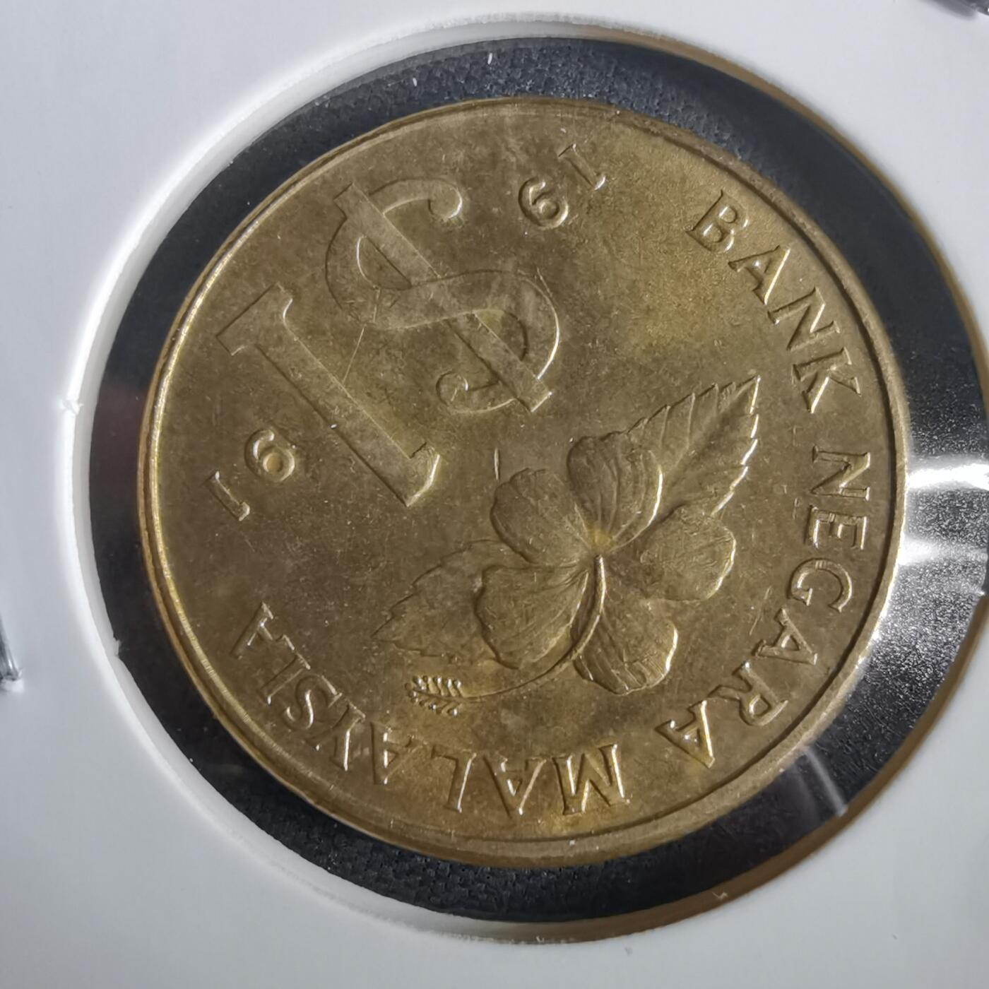 沼泽如烟--第973场 马来西亚1991年一元