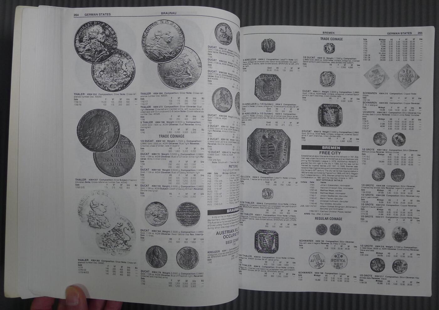 世界钱币章牌书籍专场拍卖01.25 世界硬币目录1701--1800