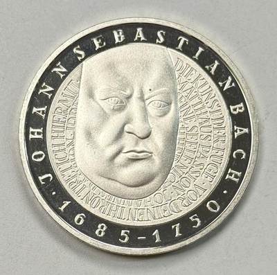 S&S Numismatic世界钱币-拍卖 第119期  - 德国2000年 约翰·塞巴斯蒂安·巴赫逝世250周年 10马克精制纪念银币，15.5克925银，品相如图