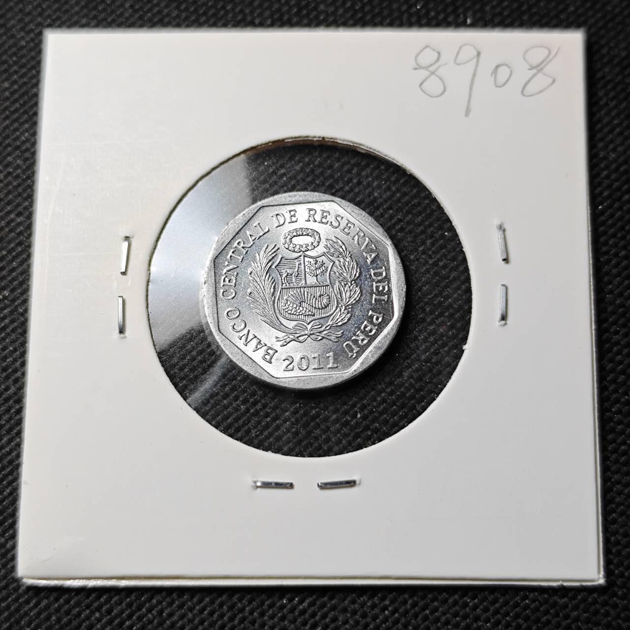 KK钱币收藏小铺  第389期  2月预留时间 周末发货 秘鲁5分 好品 