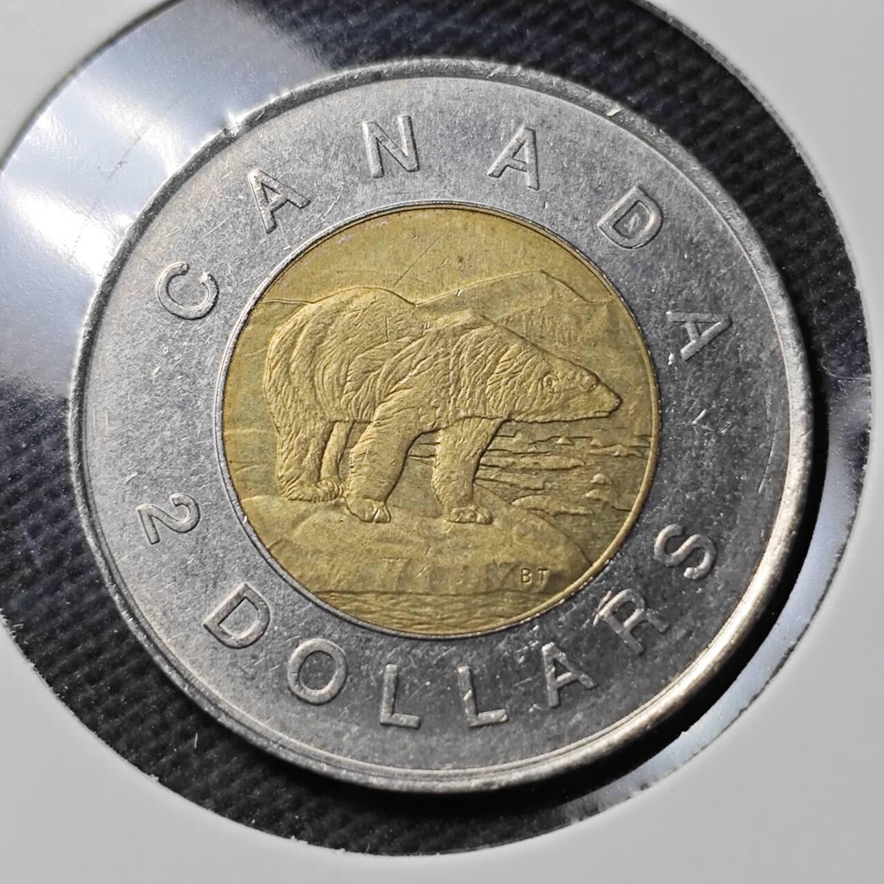 KK钱币收藏小铺  第389期  2月预留时间 周末发货  加拿大2元