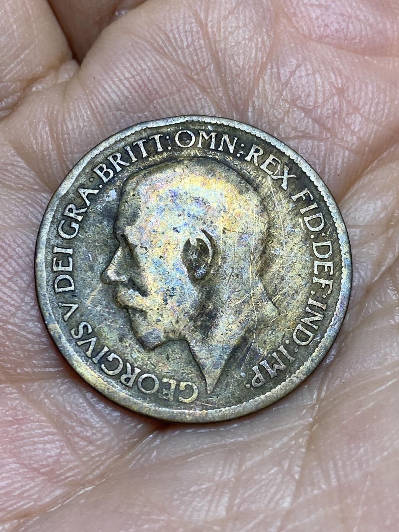 2026年第十五场(总第一百八十四场）外国好品散币场(免佣金) 英国🇬🇧1920年半便士(乔治五世第一版)