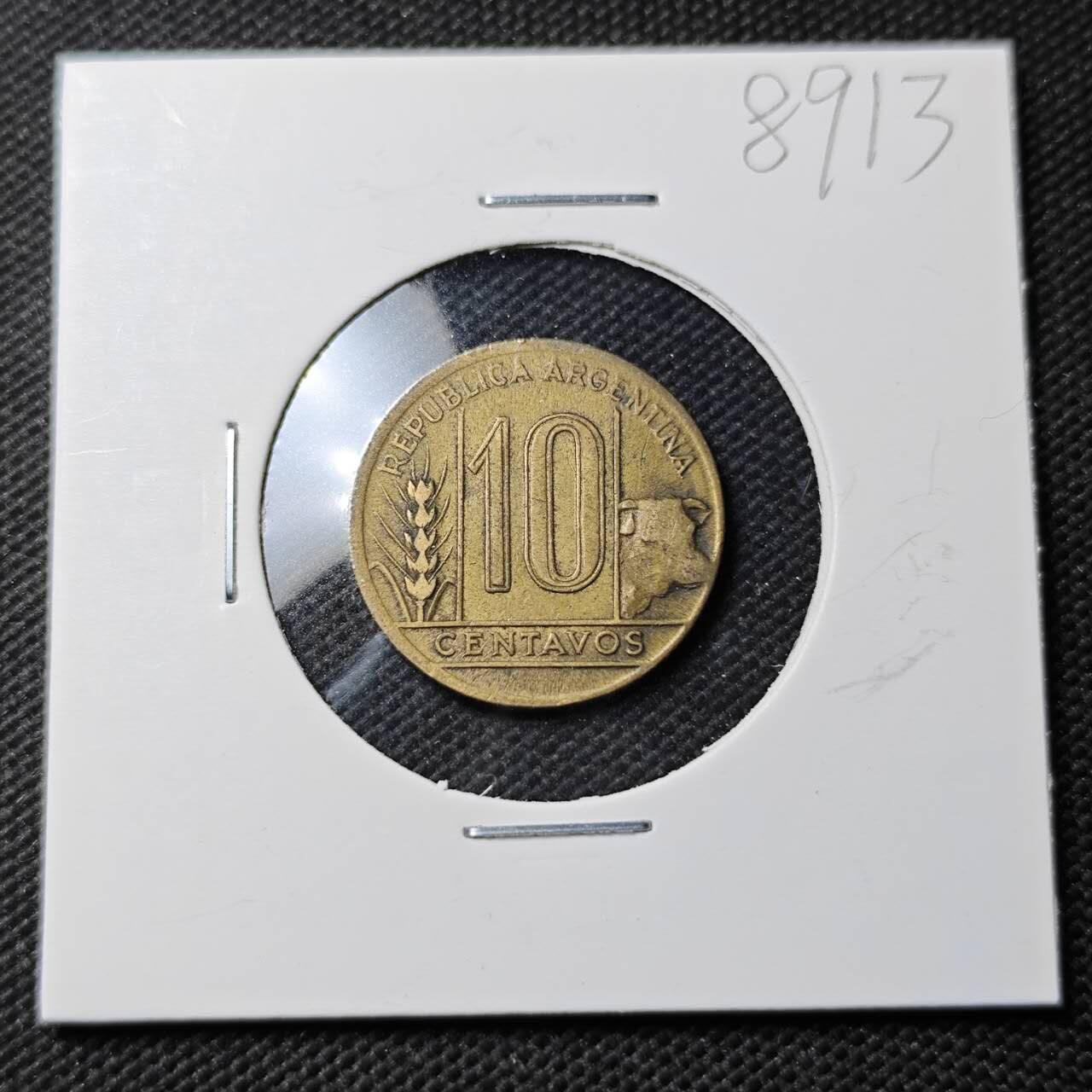 KK钱币收藏小铺  第389期  2月预留时间 周末发货 1946阿根廷10分 