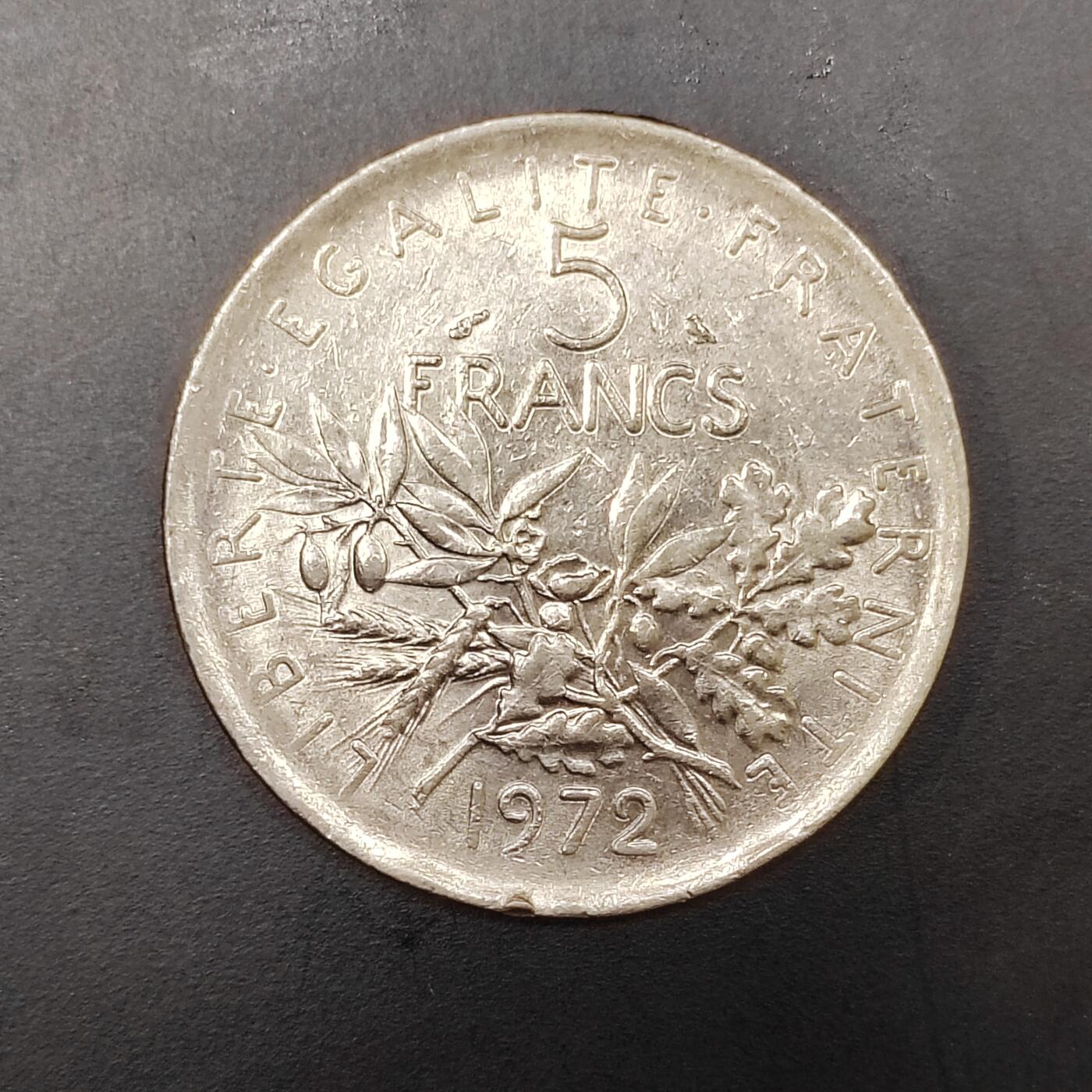 2026C2逸泉钱币C2世界各国纸钞钱币纪念币专场第七场C2 1-420 222法国5法郎硬币