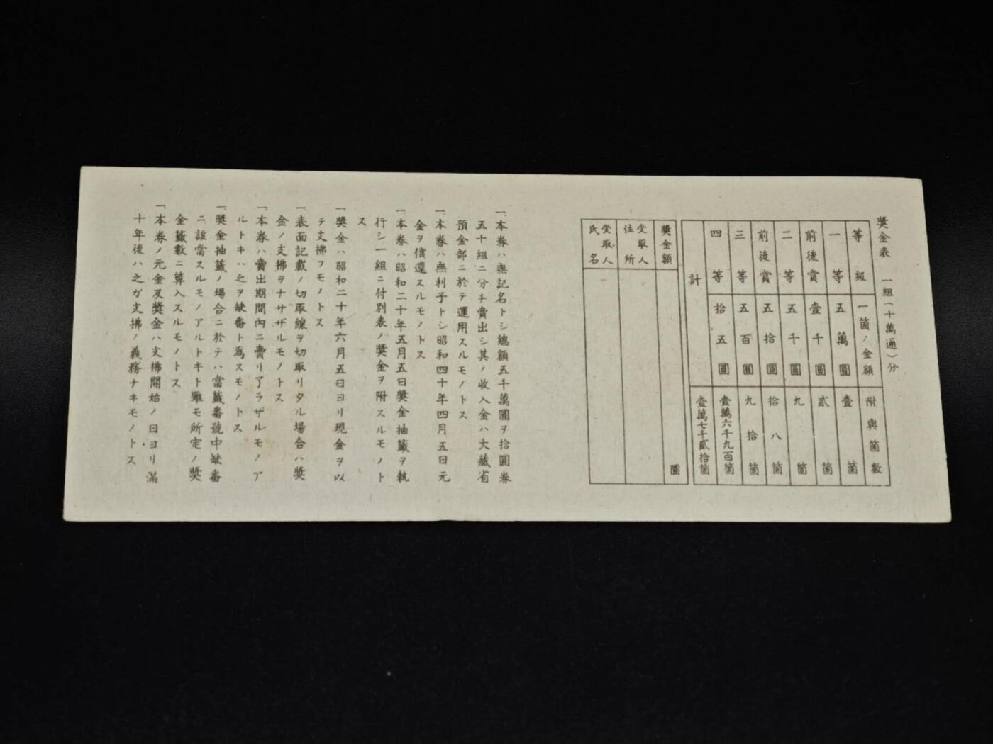 【淘币小摊】实时拍第八百五十四拍   无佣金福利纸币场   满百包邮可预留二周 每周一统一发货   日本福券拾圆