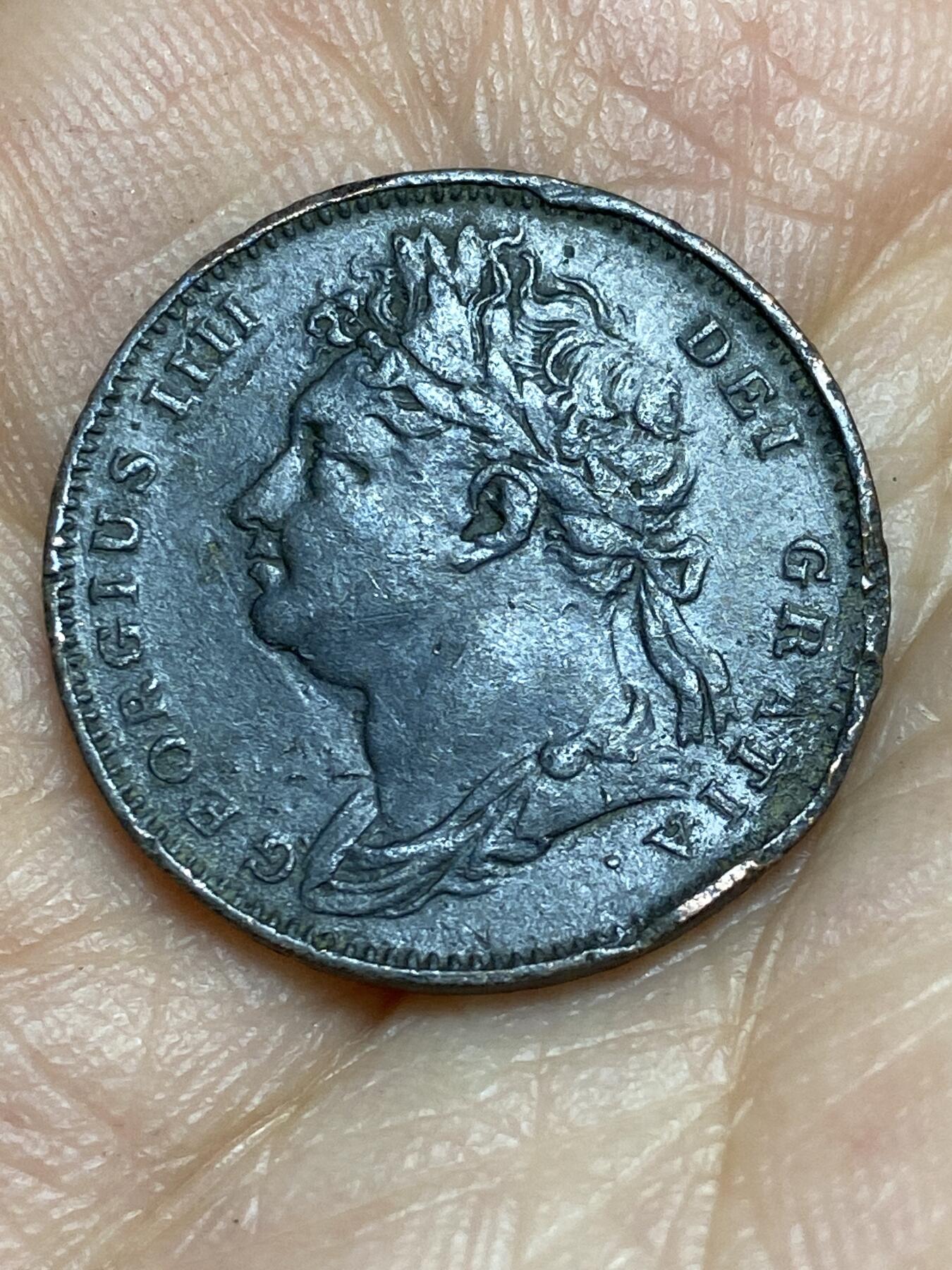 2026年第十五场(总第一百八十四场）外国好品散币场(免佣金) 英国🇬🇧1821年1法新(乔治四世时期)