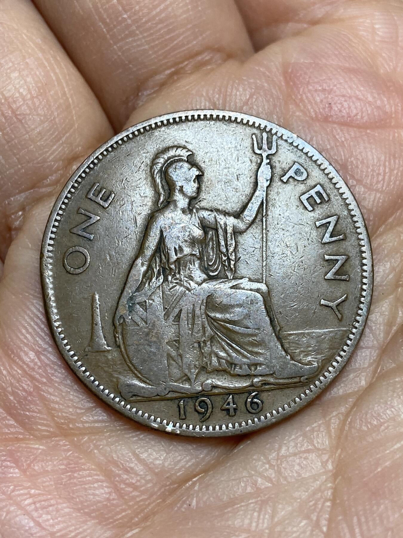 2026年第十五场(总第一百八十四场）外国好品散币场(免佣金) 英国🇬🇧1946年1便士(乔治六世第一版)