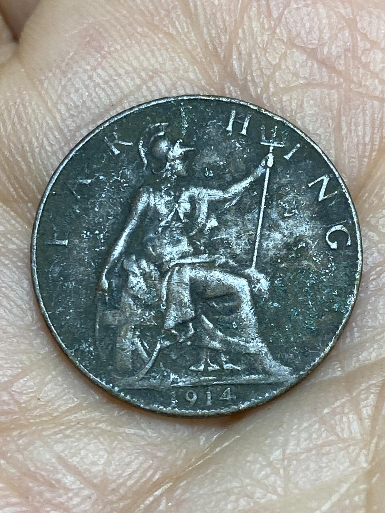 2026年第十五场(总第一百八十四场）外国好品散币场(免佣金) 英国🇬🇧1914年1法新(乔治五世第一版)