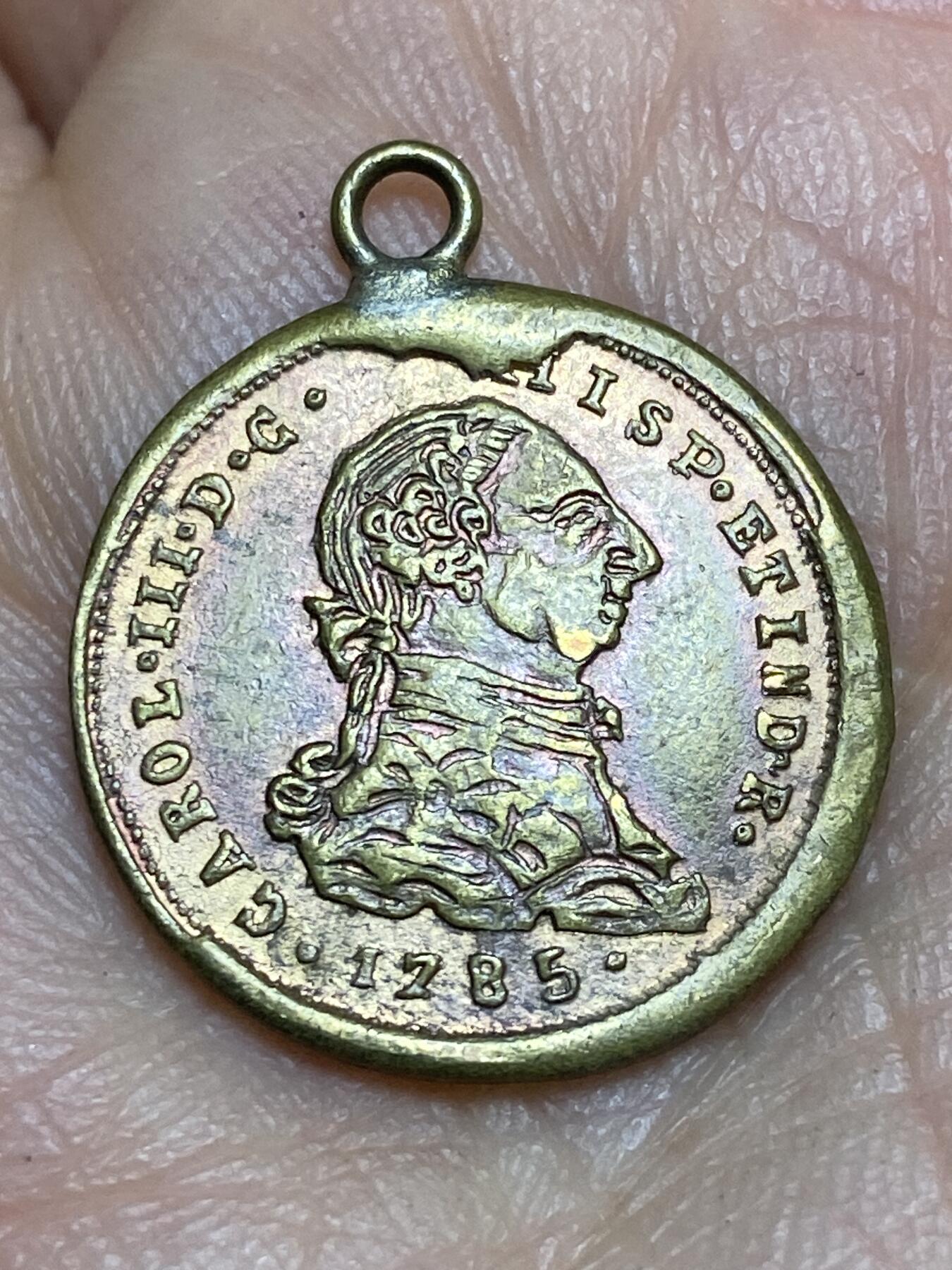 2026年第十五场(总第一百八十四场）外国好品散币场(免佣金) 西班牙王国1785年卡洛斯三世时期，马拉维迪形制纪念章(非原铸硬币)