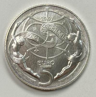 S&S Numismatic世界钱币-拍卖 第119期  - 圣马力诺2007年 平等机会 5欧元纪念银币 18克925银