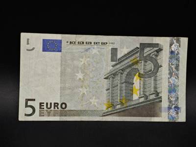 【淘币小摊】实时拍第八百五十四拍   无佣金福利纸币场   满百包邮可预留二周 每周一统一发货   - 5欧元纸币【有折】