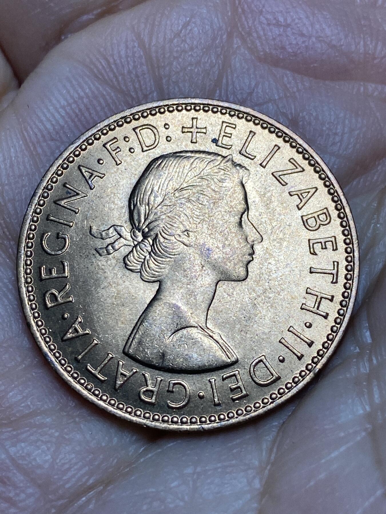 2026年第十五场(总第一百八十四场）外国好品散币场(免佣金) 原光好品–英国🇬🇧1967年半便士(伊丽莎白二世青年桂冠第二版，普制币关门年)