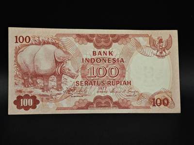 【淘币小摊】实时拍第八百五十四拍   无佣金福利纸币场   满百包邮可预留二周 每周一统一发货   - 印尼100卢比纸币