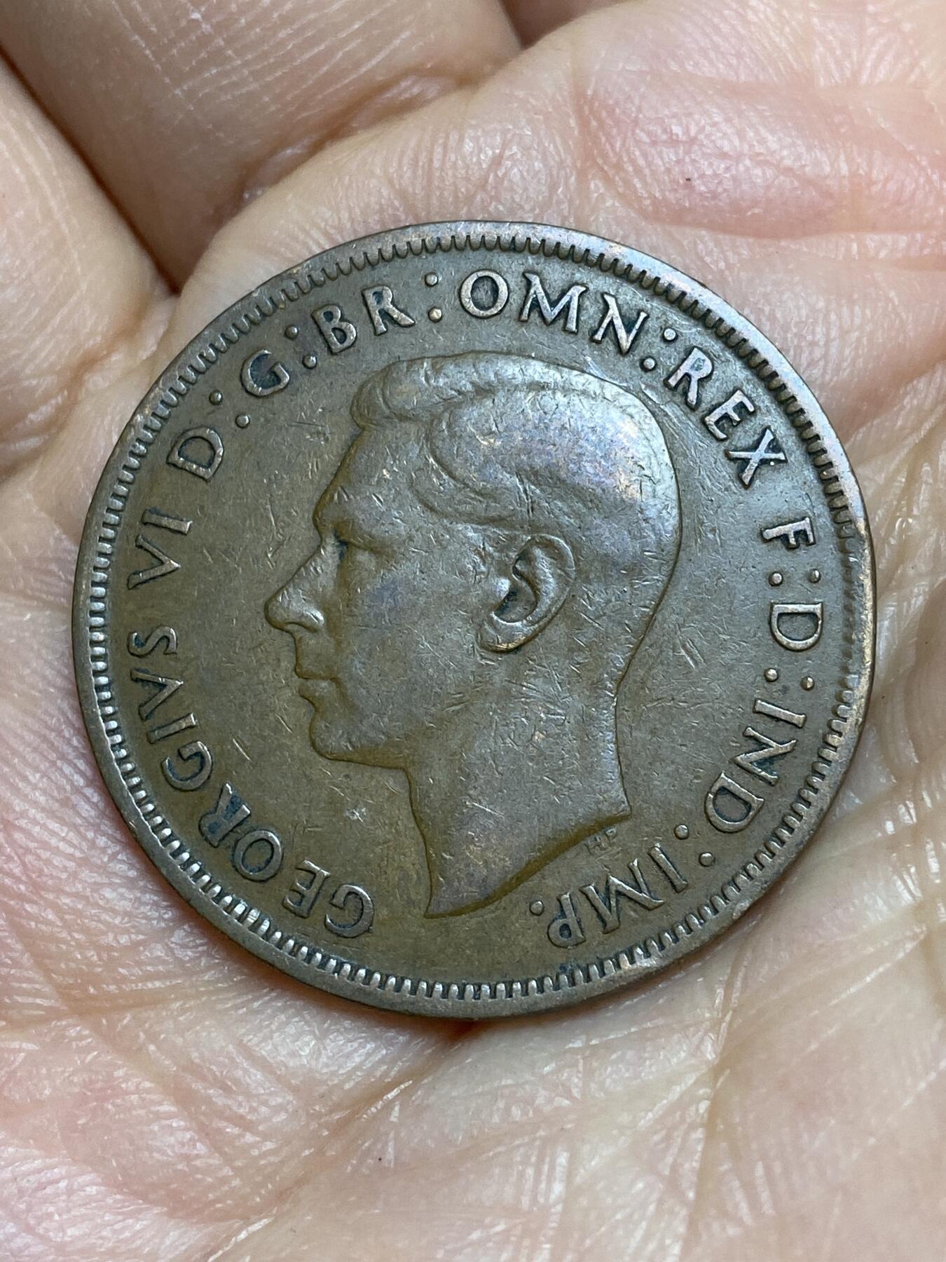 2026年第十五场(总第一百八十四场）外国好品散币场(免佣金) 英国🇬🇧1946年1便士(乔治六世第一版)