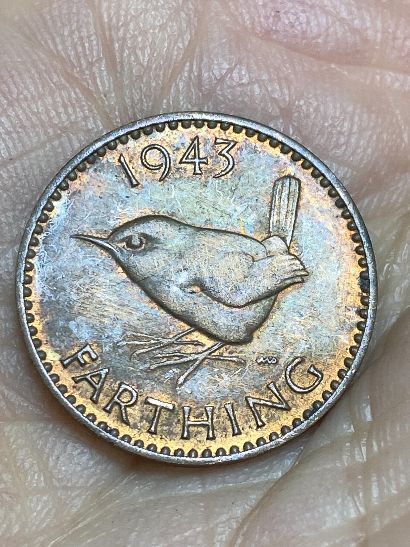 2026年第十五场(总第一百八十四场）外国好品散币场(免佣金) 带光好品–英国🇬🇧1943年1法新(乔治六世第一版)